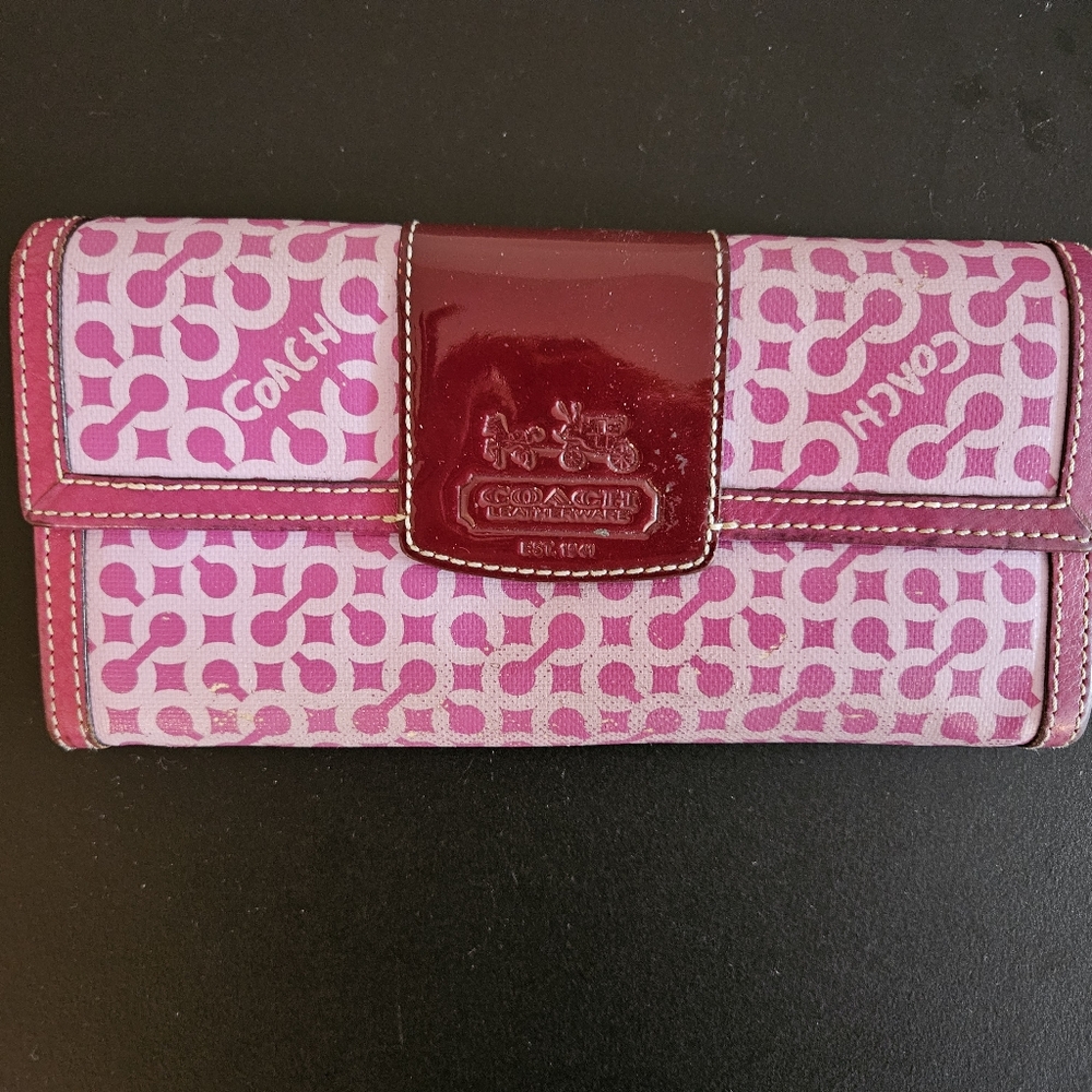 Coach Long Wallet Purple